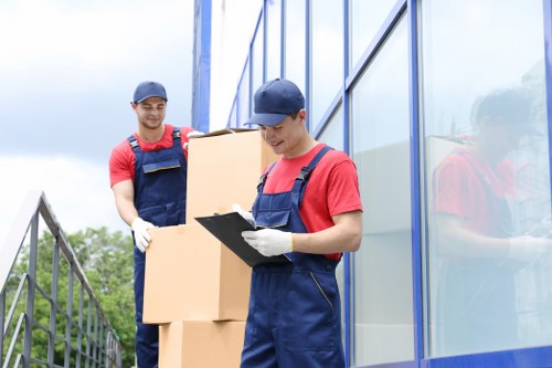 Professional home movers planning a move in Elephant and Castle street setting