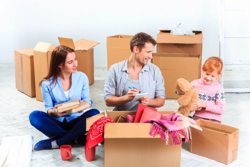 Local removals team handling a move in Elephant and Castle