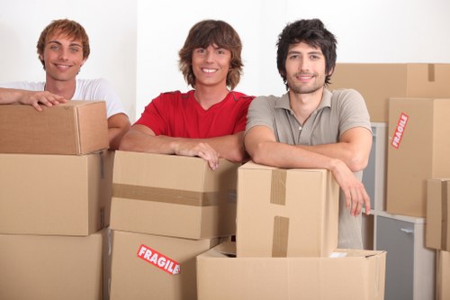 Securely loaded van with safety-conscious packing arrangements